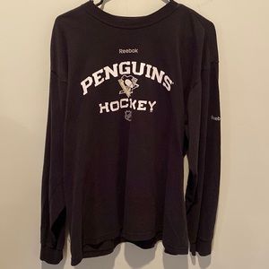 Vintage Penguins Hockey LS T-Shirt